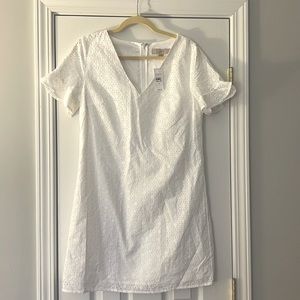 NWOT Loft mini eyelet dress size 6